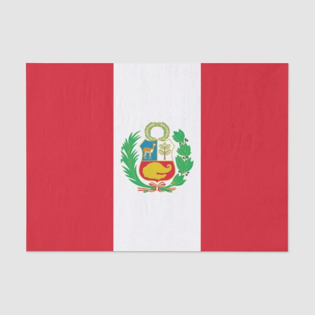 Papel De Seda Bandeira do Peru (Frente )