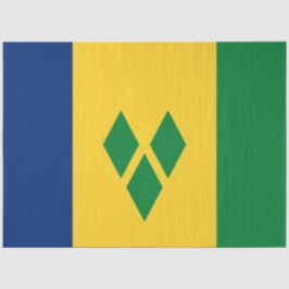 Papel De Seda Bandeira do Santo Vicente e Granadinas
