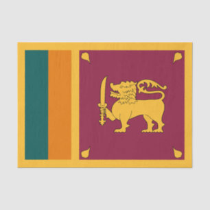 Papel De Seda Bandeira do Sri Lanka