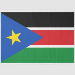 Papel De Seda Bandeira do Sudão do Sul (África)