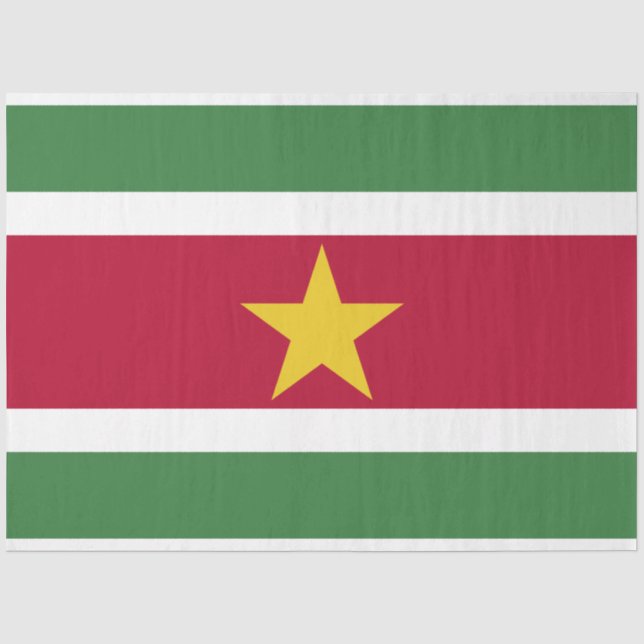 Papel De Seda Bandeira do Suriname (Frente )