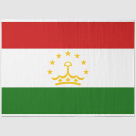 Papel De Seda Bandeira do Tajiquistão (Tajiquistão) (República d