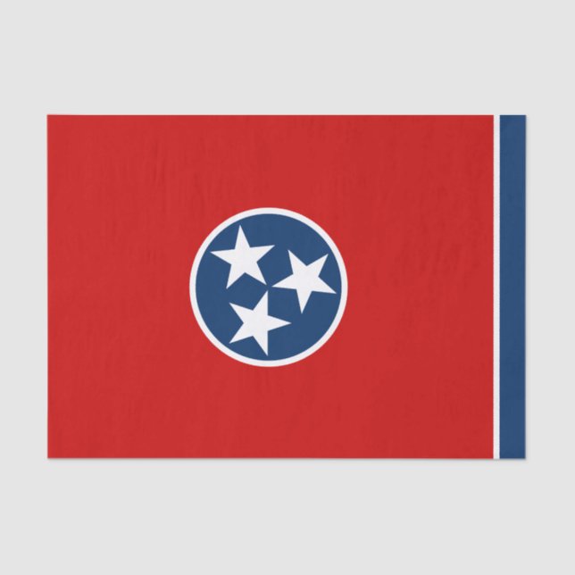 Papel De Seda Bandeira do Tennessee (Frente )