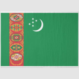 Papel De Seda Bandeira do Turcomenistão (Turcomenistão)