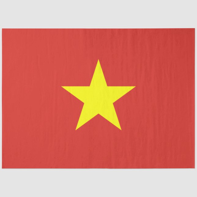 Papel De Seda Bandeira do Vietname (Frente )