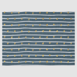 Papel De Seda Bandeira dos Estados Unidos azul branca Dourado