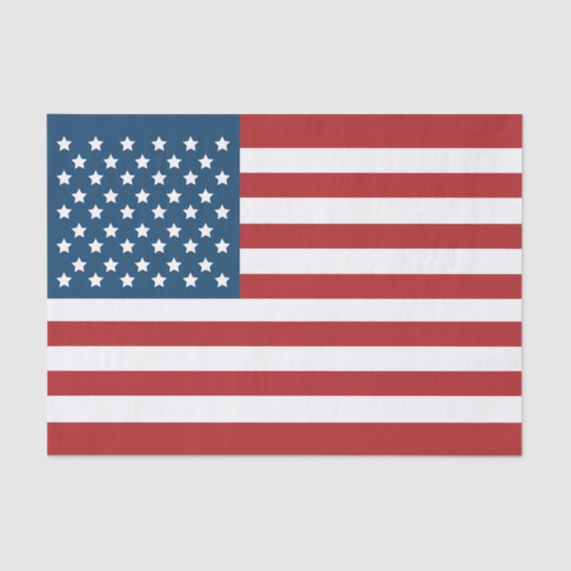 Papel De Seda Bandeira dos Estados Unidos da bandeira americana (Frente )