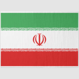 Papel De Seda Bandeira Iraniana (Irã) (Persa)