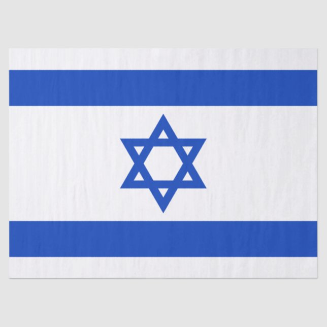 Papel De Seda Bandeira israelita (Israel) (Frente )