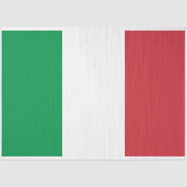 Papel De Seda Bandeira italiana (Itália) (Frente )