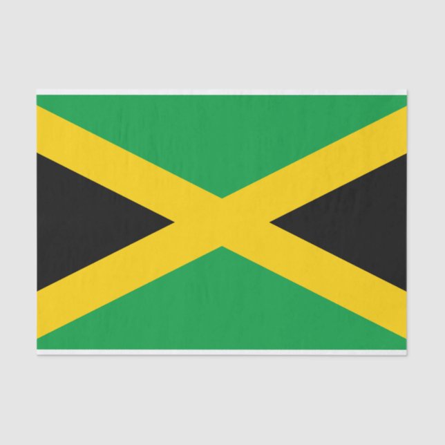 Papel De Seda Bandeira jamaicana (Frente )