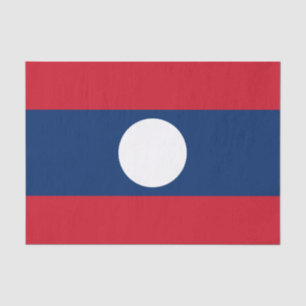 Papel De Seda Bandeira Laos