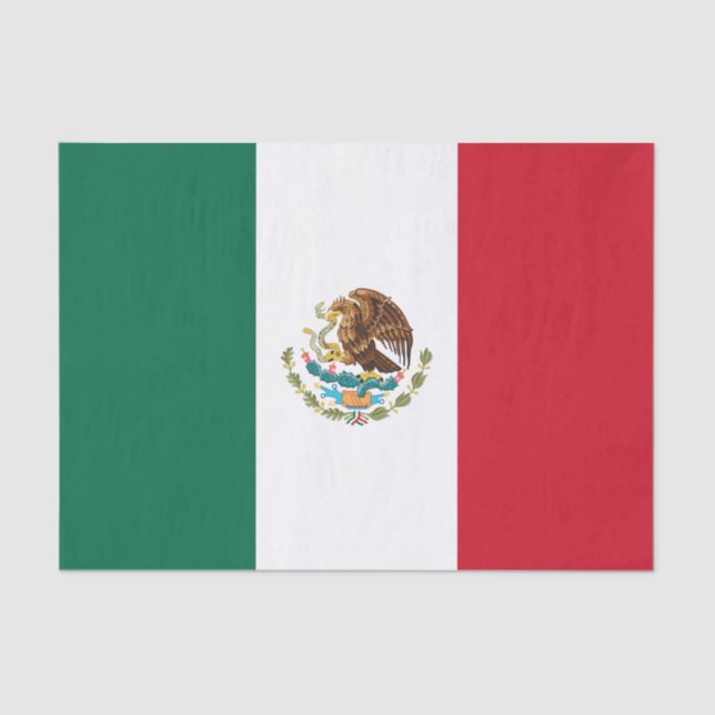 Papel De Seda Bandeira mexicana (Frente )