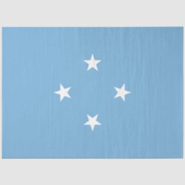 Papel De Seda Bandeira Micronésia (Estados Federados da Micronés