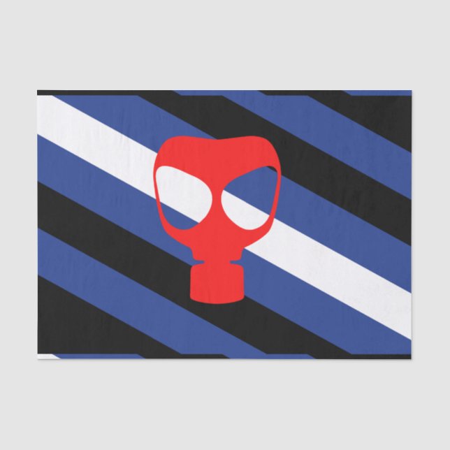 Papel De Seda Bandeira Orgulho Máscara (Frente )