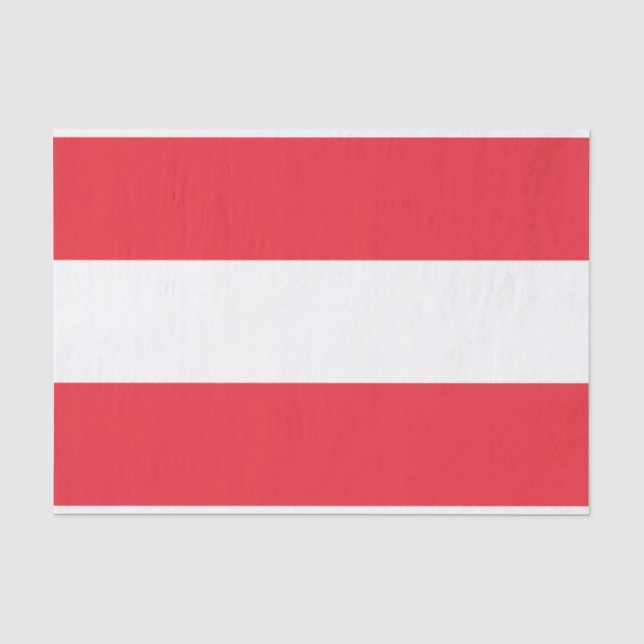 Papel De Seda Bandeira Patriótica Austríaca (Frente )