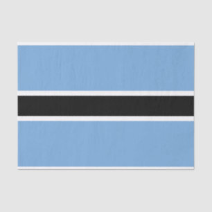 Papel De Seda Bandeira Patriótica Botswana
