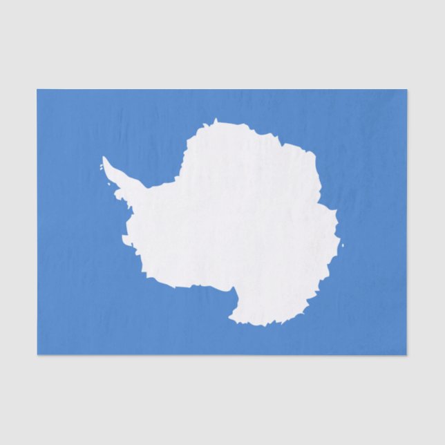 Papel De Seda Bandeira Patriótica da Antártida (Frente )