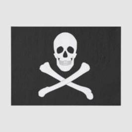 Papel De Seda Bandeira Pirate (Jolly Roger)