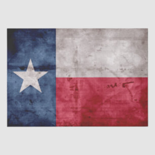 Papel De Seda Bandeira resistida do estado de Texas do vintage