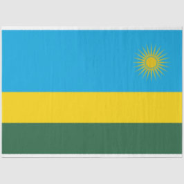 Papel De Seda Bandeira Ruandesa (Ruanda) (País Africano)