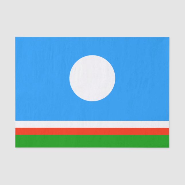 Papel De Seda Bandeira Sakha (Frente )