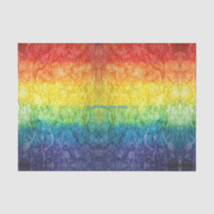 Papel De Seda Bandeira tie-dye da SlipperyJoe's arco-íris pressi