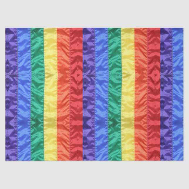 Papel De Seda Bandeja arco-íris listras LGBT LGBT orgulho gay (Frente )