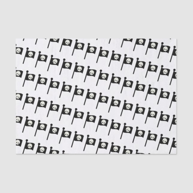 Papel De Seda Bandera Pirata (Frente )