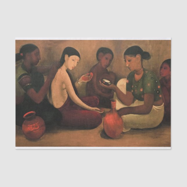 Papel De Seda Banheiro da noiva por Amrita Sher-Gil (Frente )