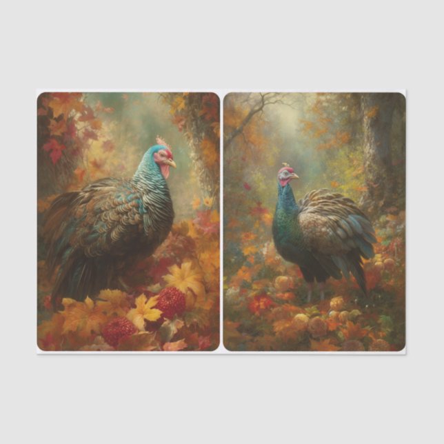 Papel De Seda Banquete de uma Penas (Frente )