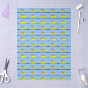 Papel De Seda Barco no mar