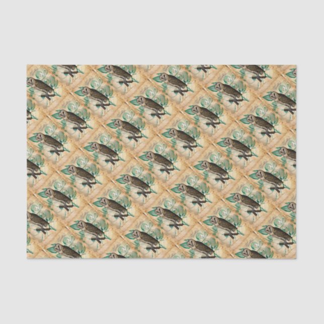 Papel De Seda Barn Owl Vintage (Frente )