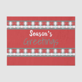 Papel De Seda Barn Red e Turquoise