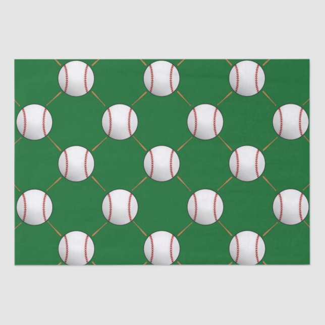 Papel De Seda Baseball e Bats (Frente )