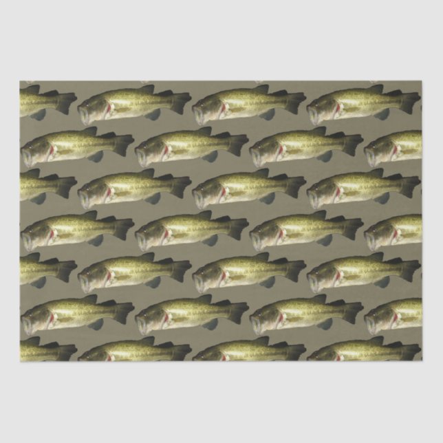 Papel De Seda Bass Fish Sport Mens (Frente )