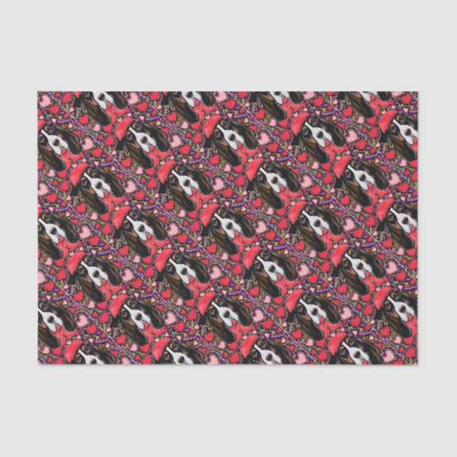 Papel De Seda Basset Hound (Frente )