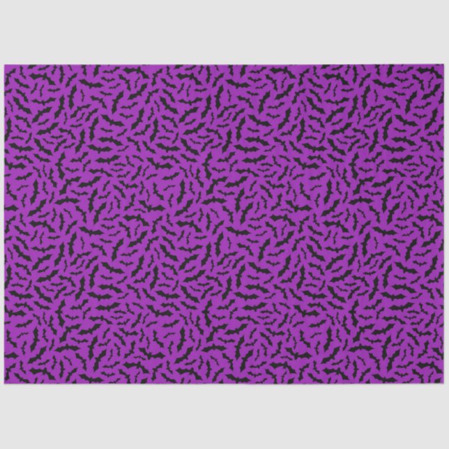 Papel De Seda Bat Puro do Dia das Bruxas Moderno (Frente )