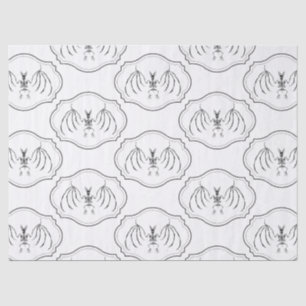 Papel De Seda Bat Skeleton Gótico Spooky