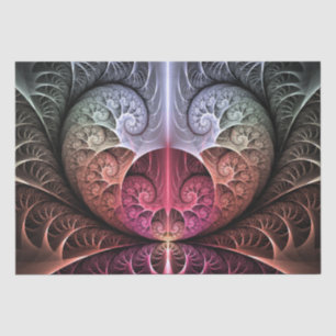 Papel De Seda Batida do Coração, Arte Fractal de Fantasia Surrea