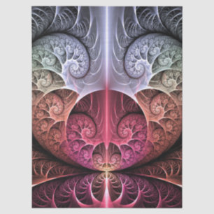 Papel De Seda Batimento cardíaco, Arte fractal surreal abstrata