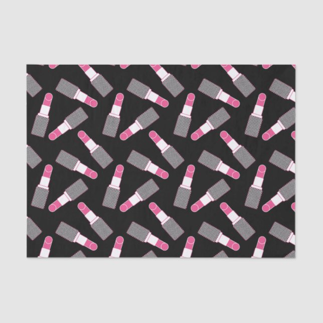 Papel De Seda Batom cor-de-rosa (Frente )