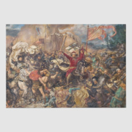 Papel De Seda Battle of Grunwald (Medieval Military Scene) (War)