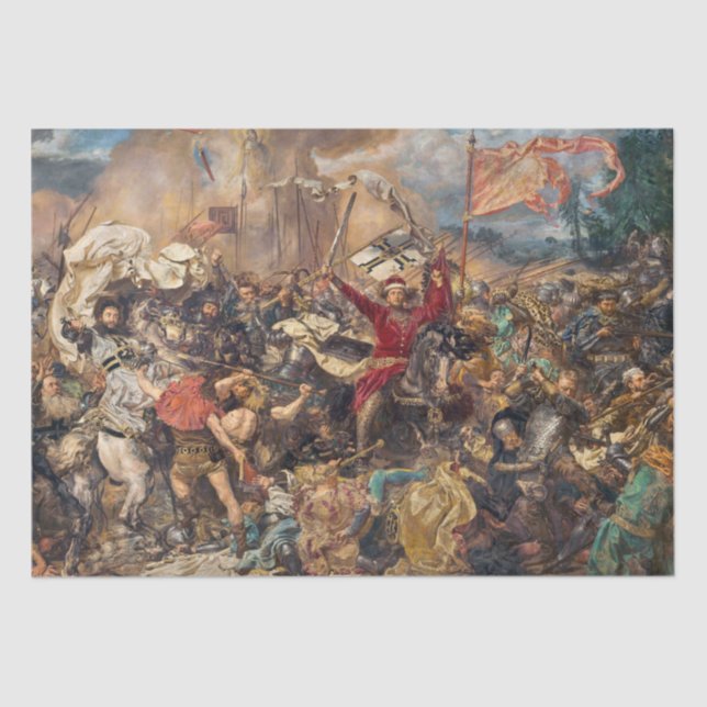 Papel De Seda Battle of Grunwald (Medieval Military Scene) (War) (Frente )