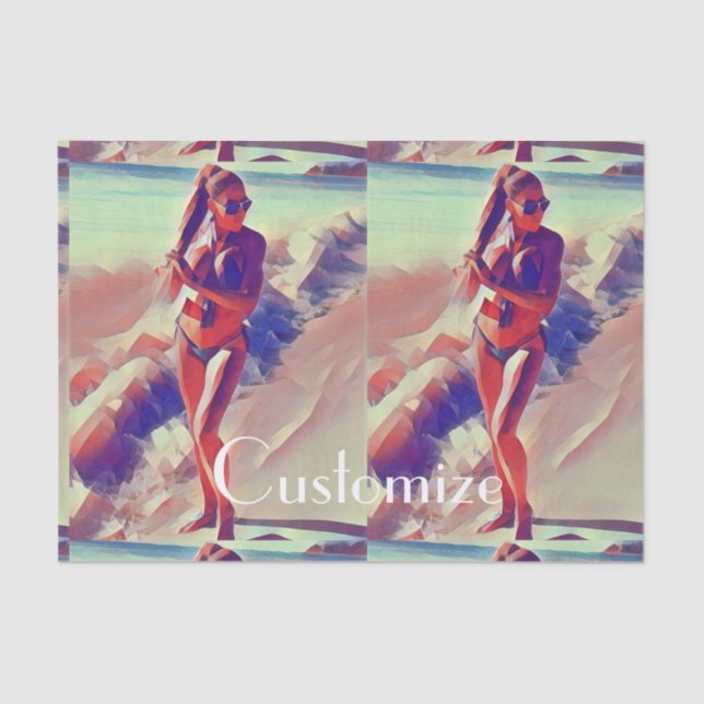 Papel De Seda Beach Girl Thunder_Cove (Frente )