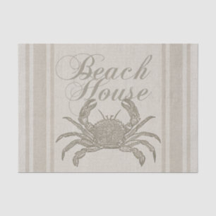 Papel De Seda Beach House Carab Seashore Coastal Vintage
