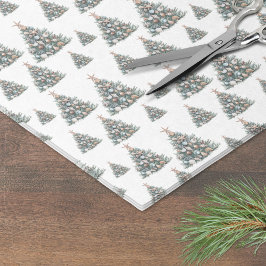 Papel De Seda Beach Shell Christmas Tree Pattern