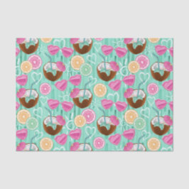 Papel De Seda Beach Summer Pattern 