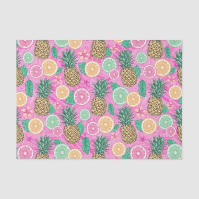 Papel De Seda Beach Summer Pattern  (Frente )