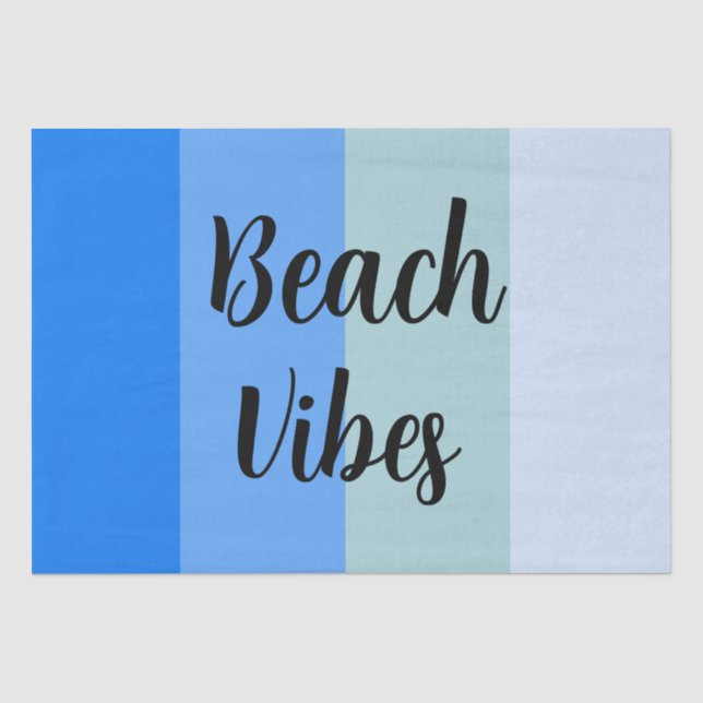 Papel De Seda Beach Vibes, Blue Stripes (Frente )